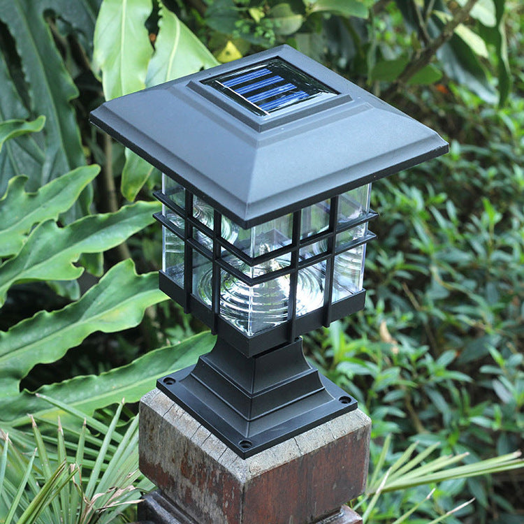 Moderne Einfachheit Solar Quadrat Säulen LED Außen Rasen Landschaft Für Garten | Brehn