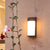 Solar Square Frosted Glass Wasserdichte Außen-LED-Wandleuchte | Brehn