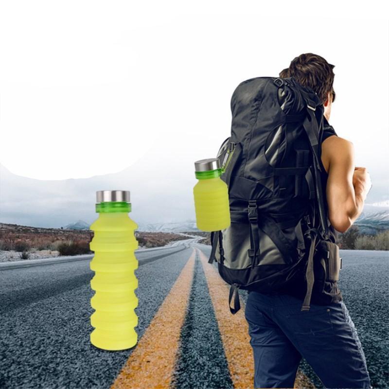 Aqua - Zusammenklappbare Silikon-Wasserflasche | Brehn