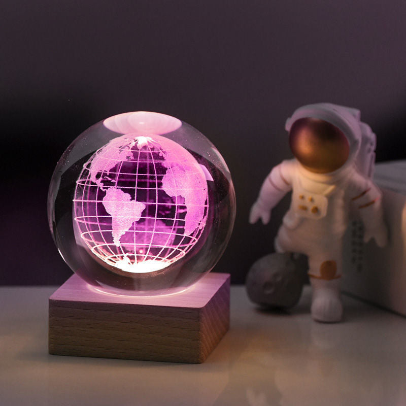3D Galaxy Kristallball Nachtlicht | Brehn