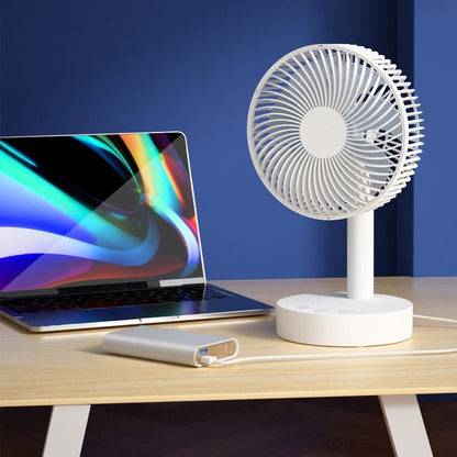 Tragbarer wiederaufladbarer Desktop-Ventilator 8 Zoll Mini USB Ventilator für Zuhause und Büro | Brehn