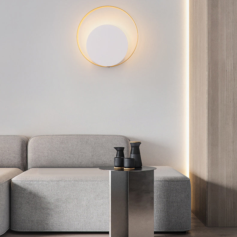 Brehn | Moderne Minimalistische Eisen Kreis Ring 1-Licht Wand Sconces Lampe Für Schlafzimmer