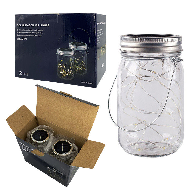 Moderne Art Deco Wasserdichte Solar Glas Edelstahl Kupferdraht Stern LED Lichterkette Außenbeleuchtung Für Garten | Brehn