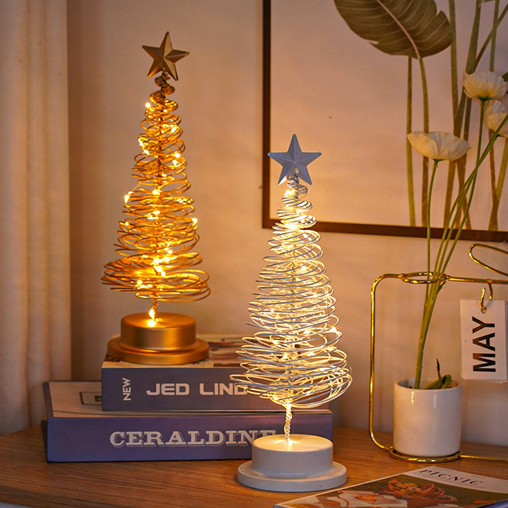 Brehn | Tischlampe mit LED-Lichtern und Metallbaum