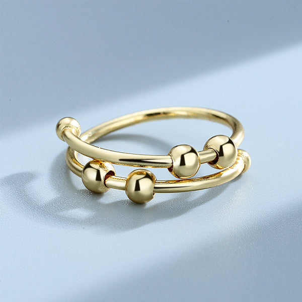 Brehn | 4 Beads Adjustable Anxiety Relief Ring