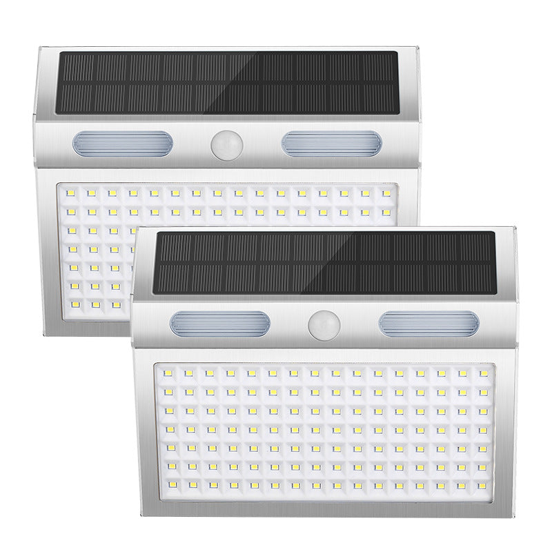 Solar-Induktion Edelstahl Trapezförmige LED Außen wasserdichte Wandleuchte | Brehn