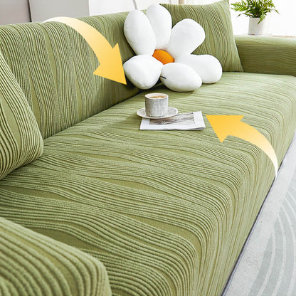 Jacquard Stretch Vollabdeckung Anti-Kratzer Couchbezug Weich Tierfreundlich | Brehn
