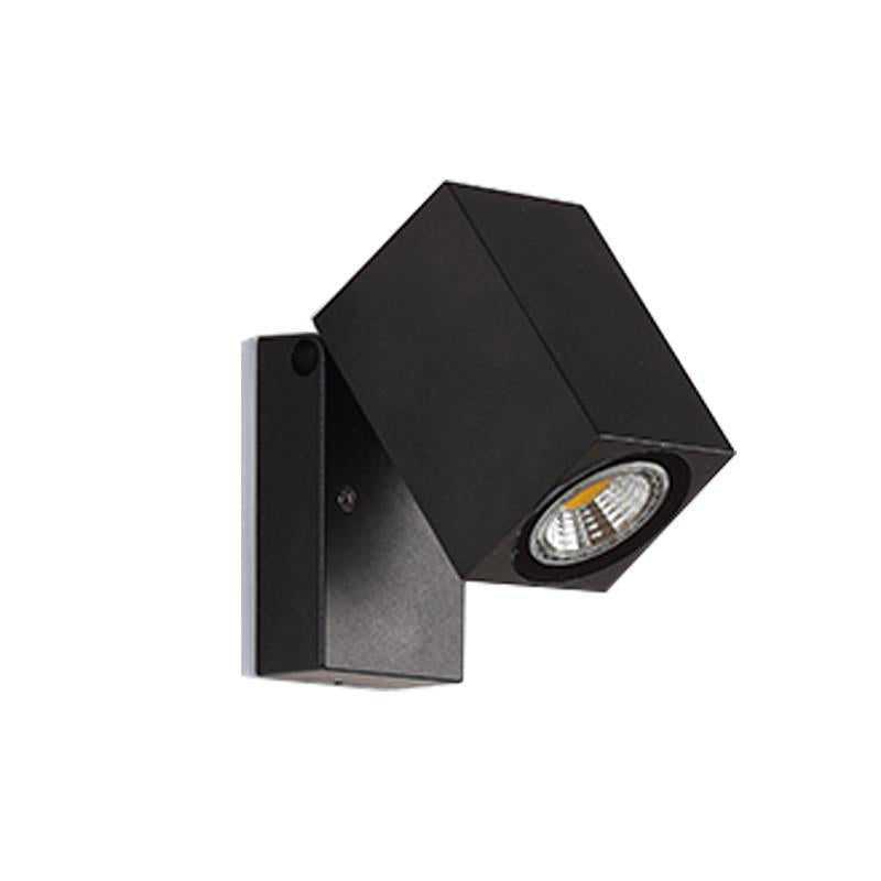 Moderne Einfachheit Wasserdichte Einstellbare Winkel Quadratische Aluminium LED Wandlampe Für Außenpatio | Brehn
