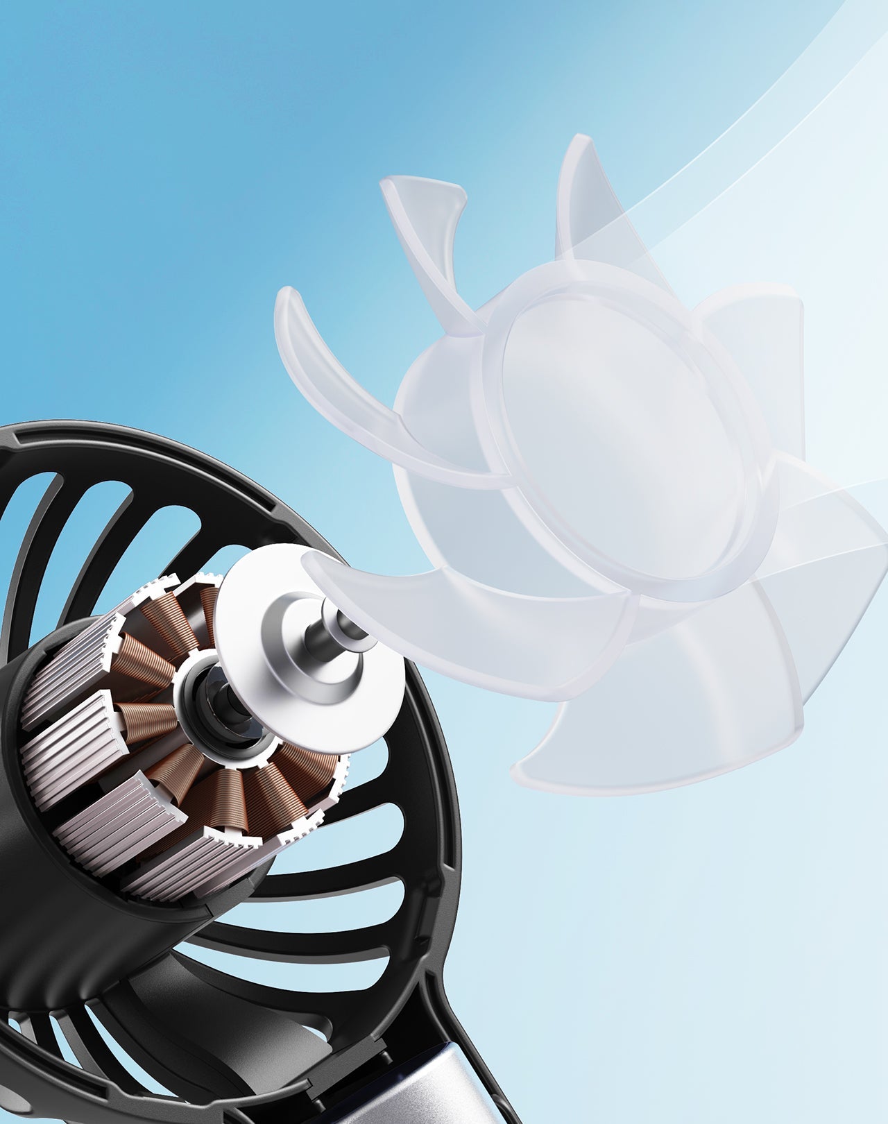 Mini tragbarer Ventilator Leistungsstarker tragbarer Ventilator Wiederaufladbar | Brehn