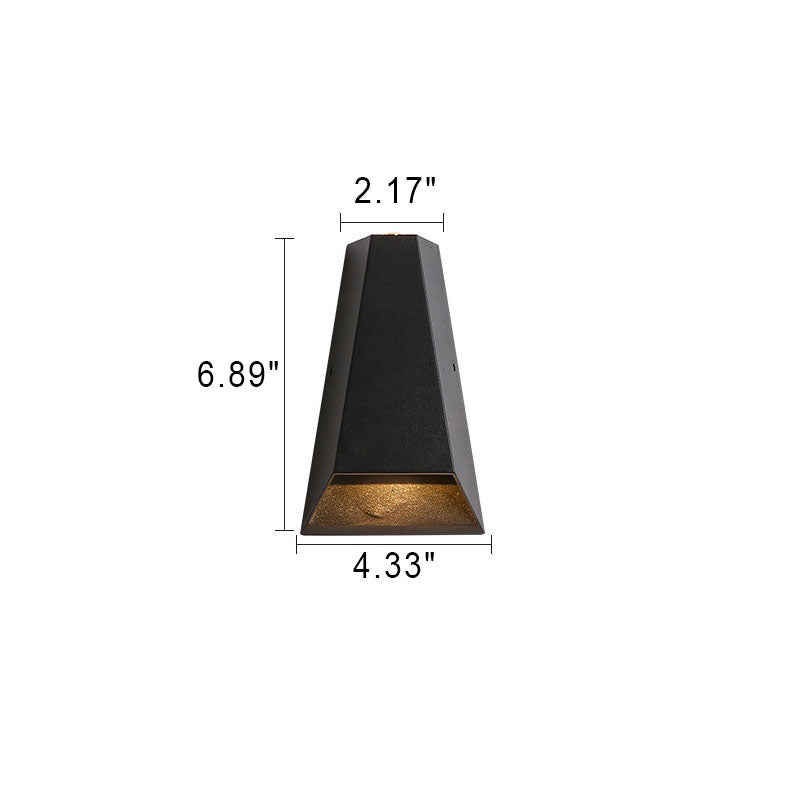 Outdoor Moderne Säulen-Geometrie LED Wasserfeste Wandleuchte Lampe | Brehn