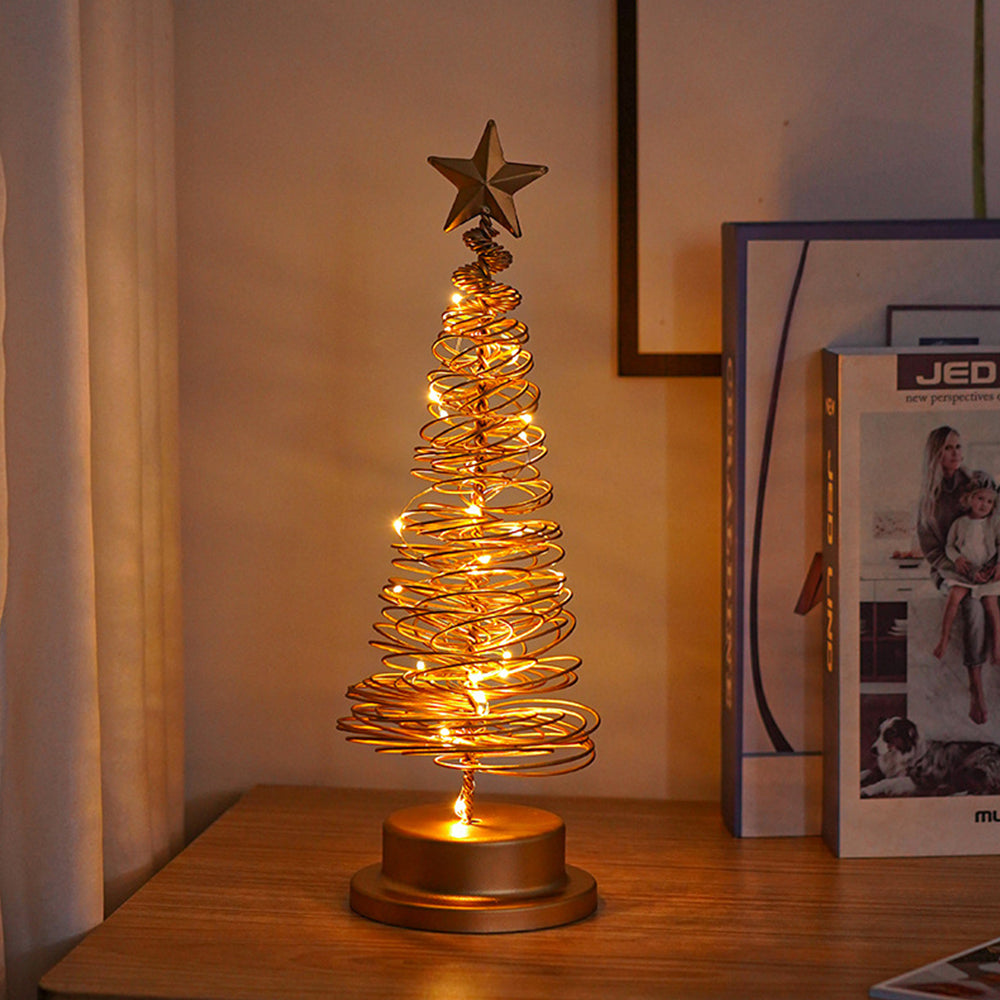 Brehn | Tischlampe mit LED-Lichtern und Metallbaum