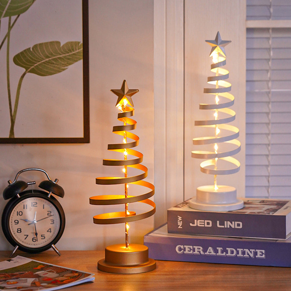 Brehn | Tischlampe mit LED-Lichtern und Metallbaum