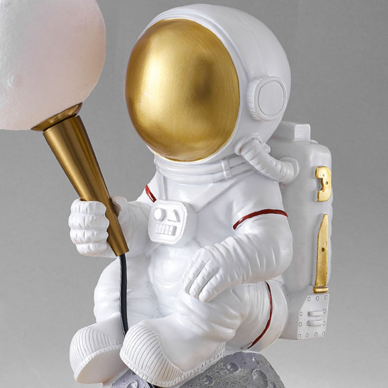 Brehn | CosmoBuddy Astronaut Wandlampe | Kreatives Design | Resin & ABS | LED Schlafzimmerlicht