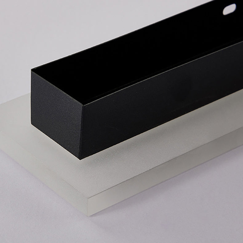 Modern Minimalist Lange Rechteckige Aluminium Acryl LED Wandleuchte Lampe Für Garten | Brehn