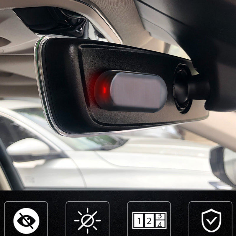 Blinkende Diebstahlwarnleuchte im Auto