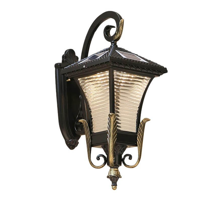 Europäischer Stil Retro Aluminium Wasserdicht Außen 1-Licht Wandlampe | Brehn