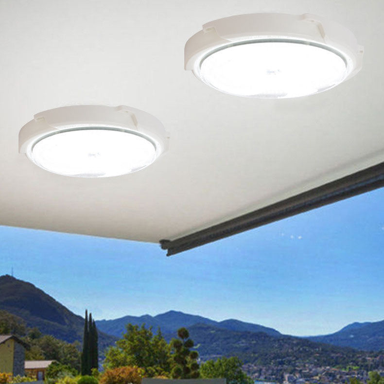 Moderne Runde Solar LED Fernbedienung Außen Innen Deckenleuchte | Brehn
