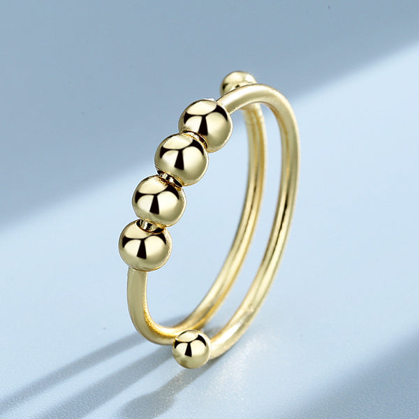 Brehn | 4 Beads Adjustable Anxiety Relief Ring