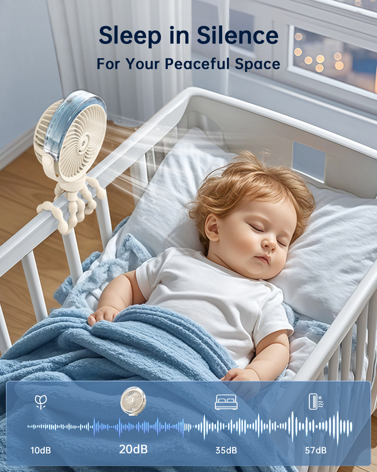 Misting Kinderwagens Fan – Tragbarer Babyfan mit Spray | Brehn