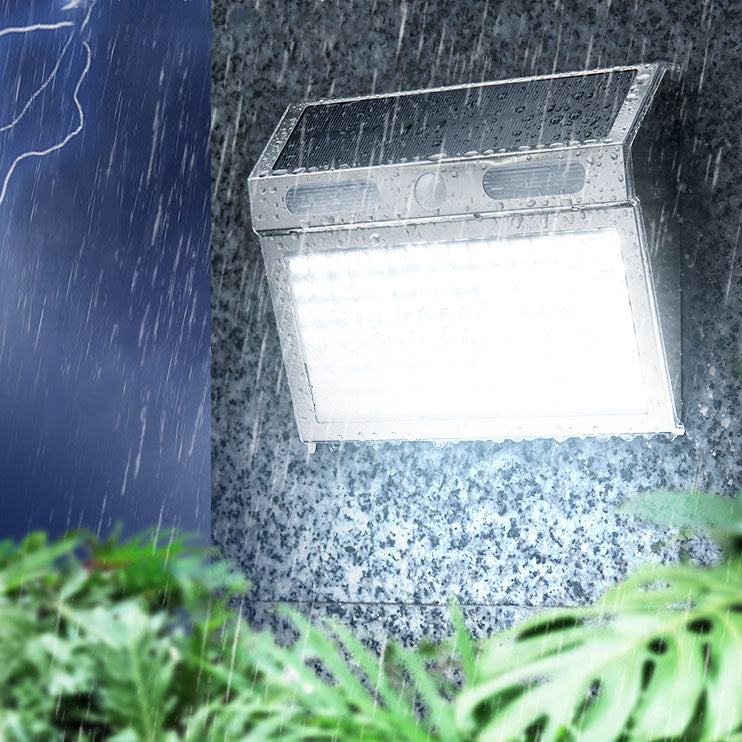 Solar-Induktion Edelstahl Trapezförmige LED Außen wasserdichte Wandleuchte | Brehn