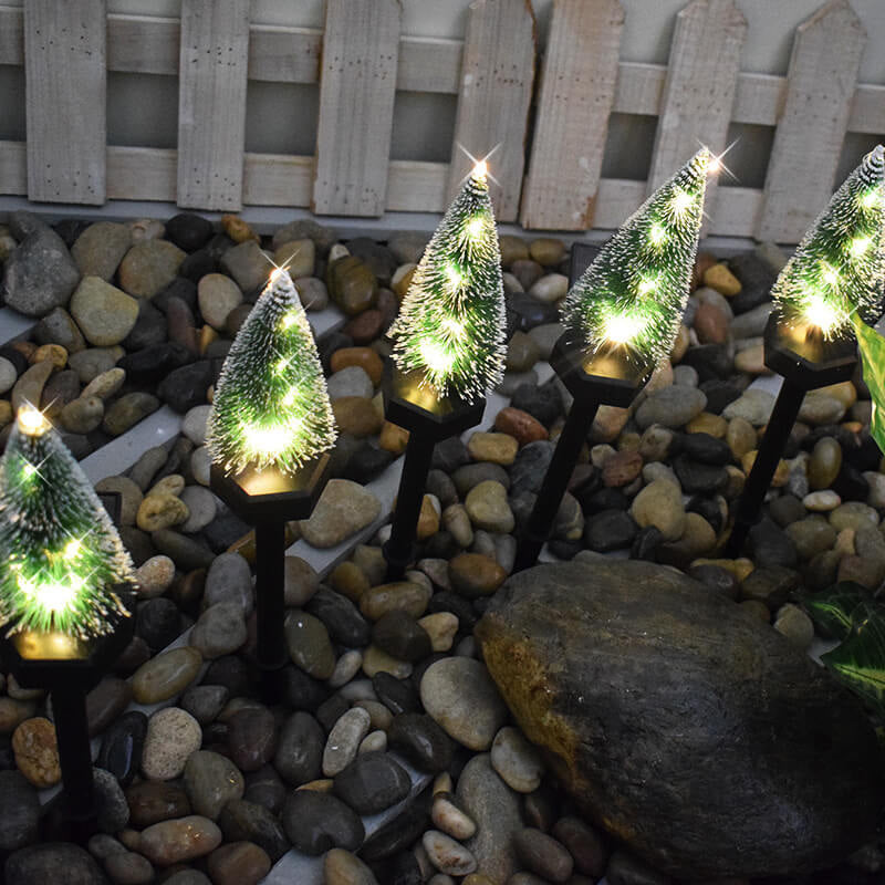 Moderne Solar Weihnachtsbaum Erd-Einlage Rasen-Dekoration Landschaftslicht | Brehn