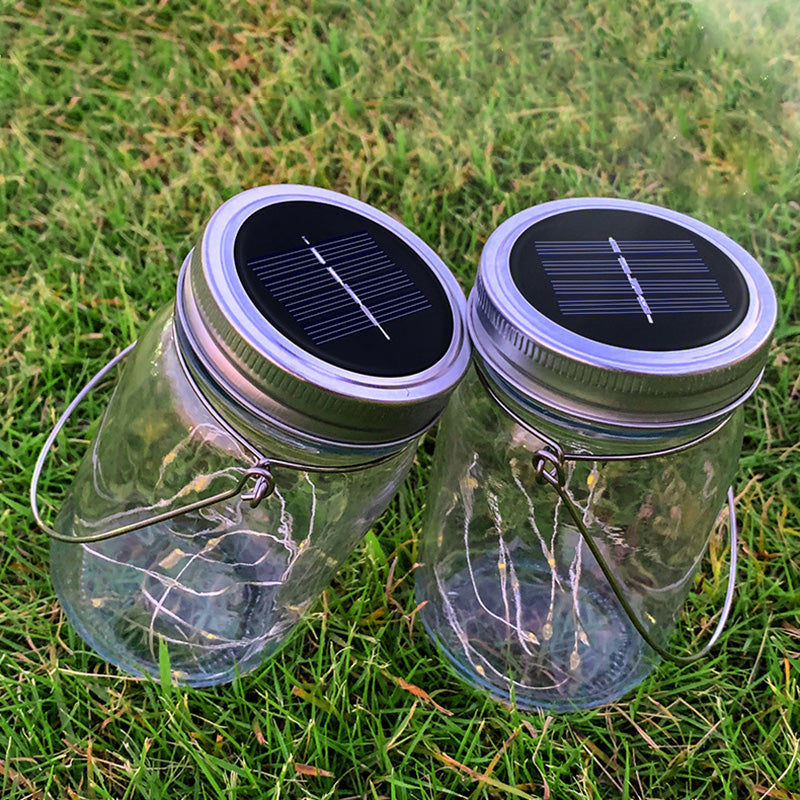 Moderne Art Deco Wasserdichte Solar Glas Edelstahl Kupferdraht Stern LED Lichterkette Außenbeleuchtung Für Garten | Brehn