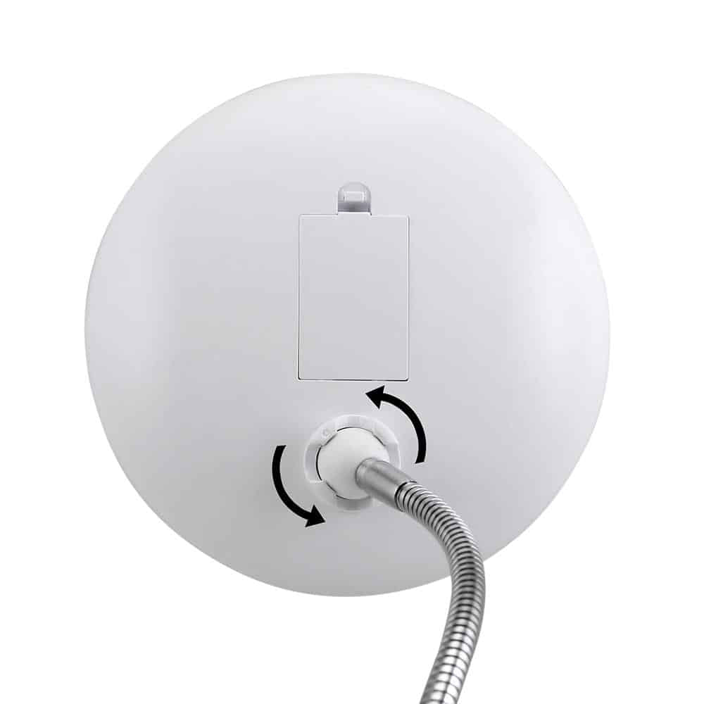 Schminkspiegel mit LED &amp; Vergrößerung - mit Saugnapf und flexiblem Arm | Brehn