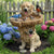 Brehn | Golden Retriever Welpen Vogelbad Gartenstatue