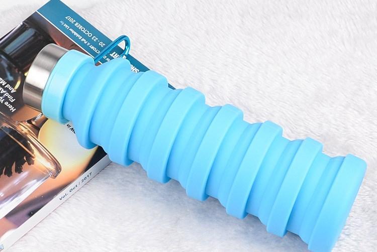 Aqua - Zusammenklappbare Silikon-Wasserflasche | Brehn