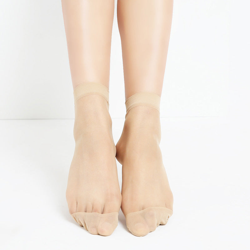 Brehn | Knöchelhohe klare Damensocken (10 Paare)