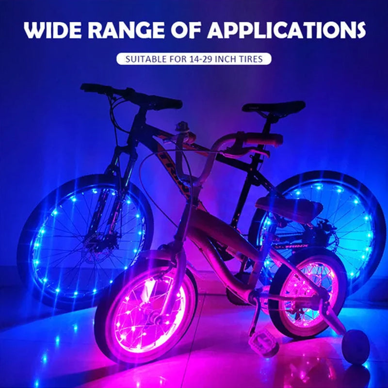 Wiederaufladbare Fahrradreifenlichter