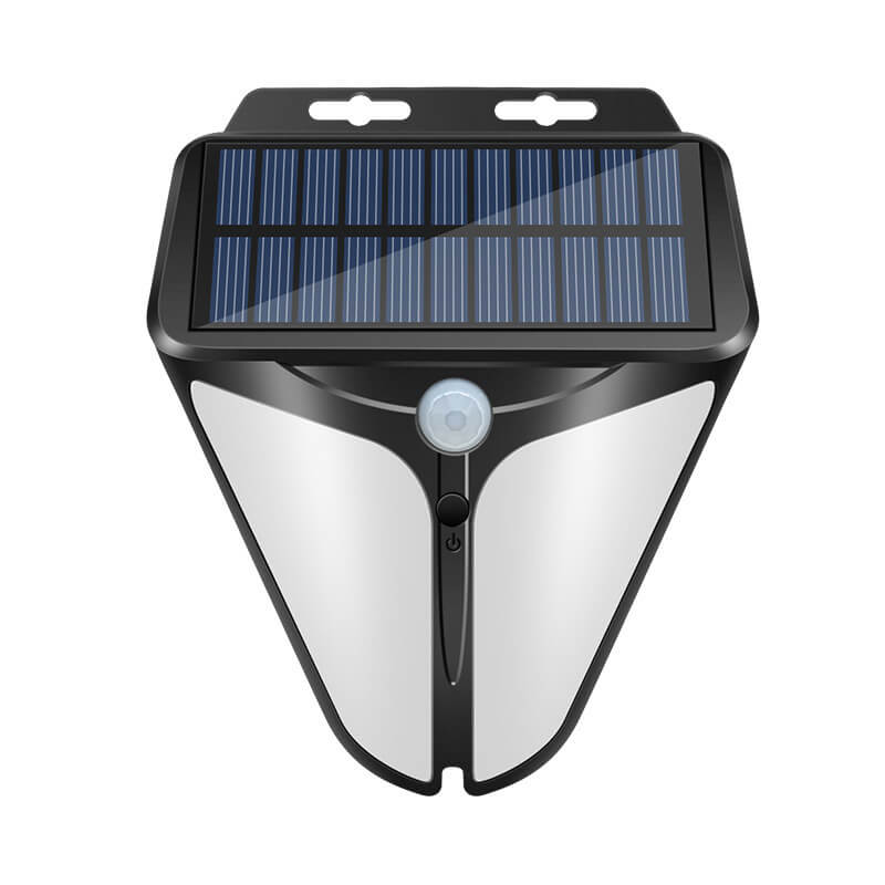 Brehn | Solar Intelligente Dreieck Außen wasserdichte Körper Sensor Patio LED Wandleuchte