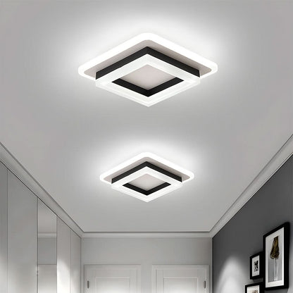 Quadratische LED-Deckenleuchte für moderne Innenräume
