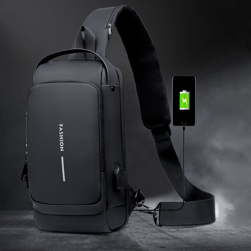 Lässige Multifunktionale Diebstahlsichere Brusttasche für Herren | Brehn