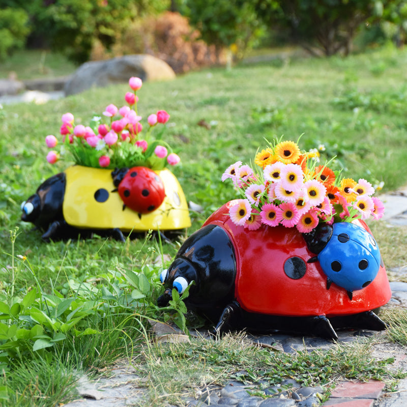 Brehn | Metall Marienkäfer Blumentopf