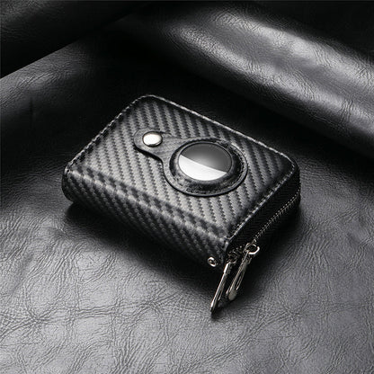 Intelligente AirTag-Zip RFID Leder Geldbörse