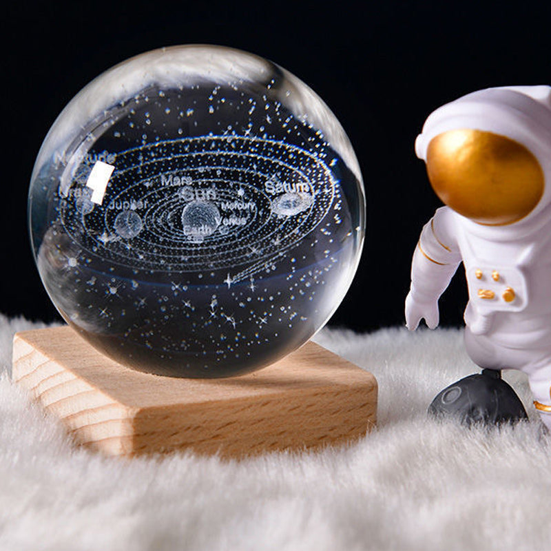 3D Galaxy Kristallball Nachtlicht | Brehn
