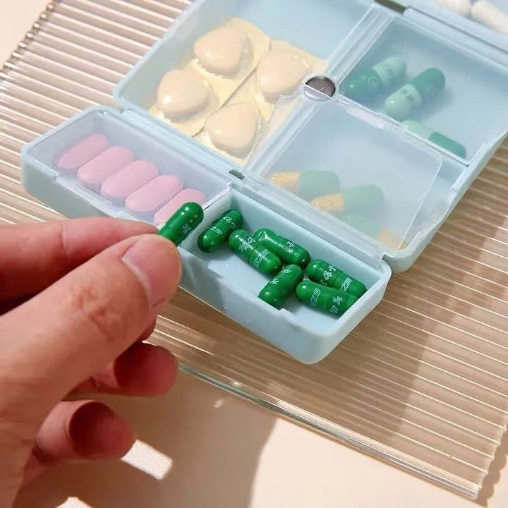 Kompakter Magnetischer Pillenorganisator | Tragbare, Sichere Aufbewahrung | Brehn