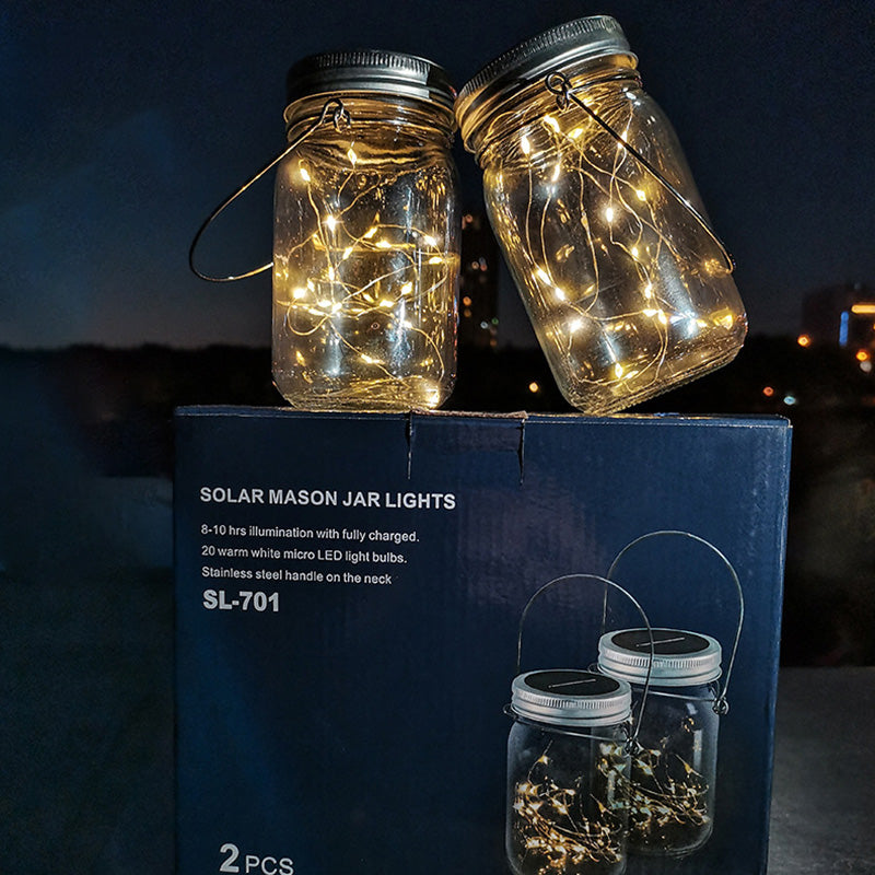 Moderne Art Deco Wasserdichte Solar Glas Edelstahl Kupferdraht Stern LED Lichterkette Außenbeleuchtung Für Garten | Brehn
