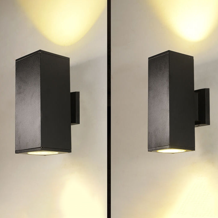 Quadratische LED-Wandleuchte für den Außenbereich, wasserdicht