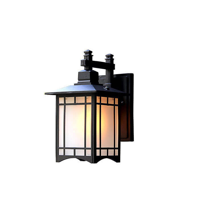 Moderner wasserdichter Solar-Aluminium-Chinesischer Pavillon Form 1-Licht-Wand sconces Lampe | Brehn