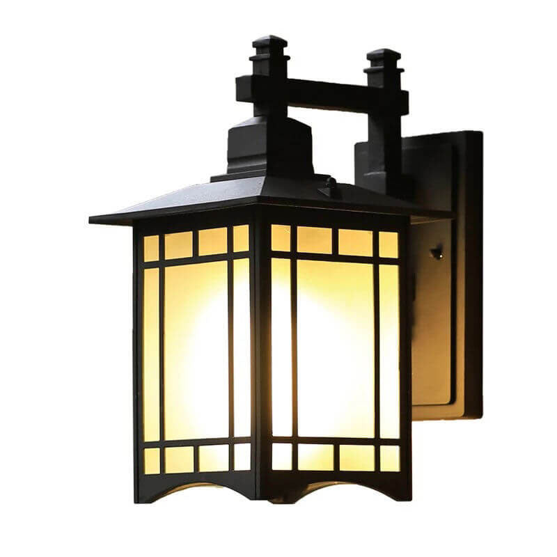 Moderner wasserdichter Solar-Aluminium-Chinesischer Pavillon Form 1-Licht-Wand sconces Lampe | Brehn