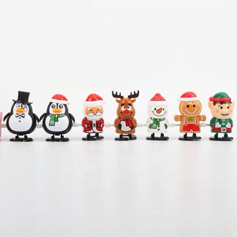 Brehn | 🎅Weihnachts-Wickelspielzeug, Nikolausstiefel-Geschenke, sortierte hüpfende gehende Aufziehspielzeuge