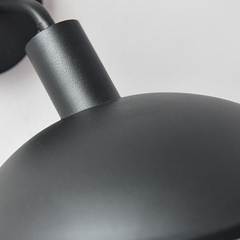 Moderne Minimalistische Wasserdichte Runde Eisen 1-Lampe Wand Sconce Lampe Für Außenpatio | Brehn