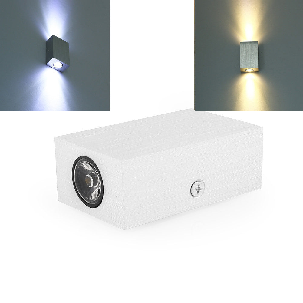 Moderne Einfachheit Wasserfest Aluminium Kubische LED Wandlampe Für Außenpatio | Brehn