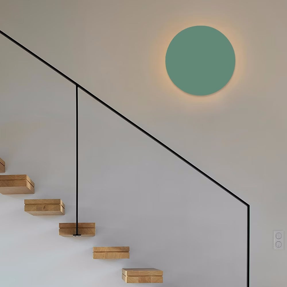 Brehn | GlowOrb Minimalistische Runde LED Wandleuchte | Farbvielfalt | Dimmbares Licht