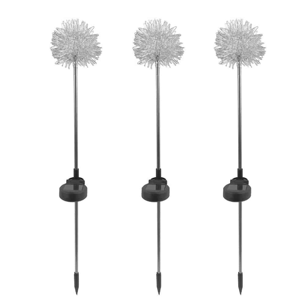 Solar LED Gartenlampe ( 2 Stück) Löwenzahn-Design mit Spieß | Brehn