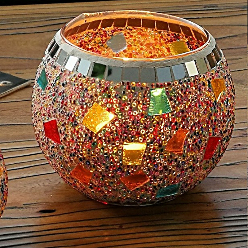 Brehn | Europäischer Retro Glas Mosaik Teelichthalter