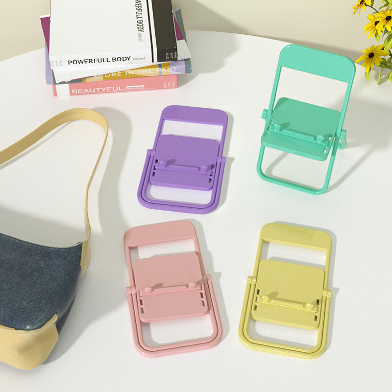 Brehn | Faltbarer süßer Stuhl Handyhalter