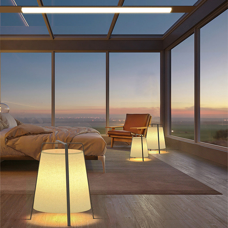 Lange, rechteckige LED-Deckenleuchte aus Aluminium für die Außenterrasse